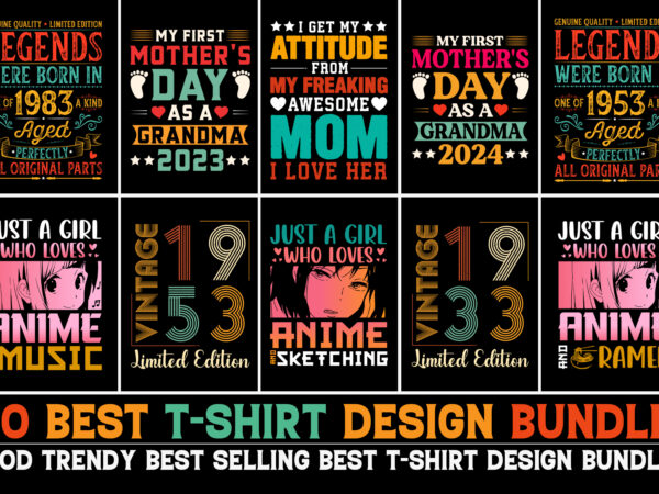 T-shirt design bundle