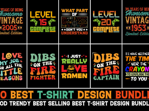 T-shirt design bundle