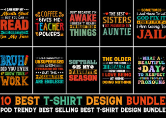 T-Shirt Design Bundle PNG