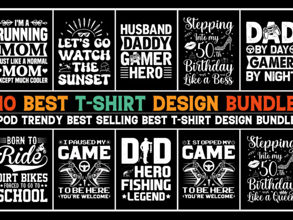 T-shirt design bundle-typography