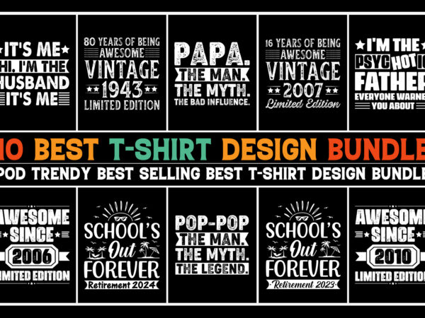 T-shirt design bundle-typography t-shirt design