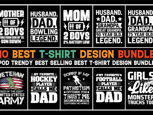 T-shirt design bundle-trendy pod best t-shirt design bundle