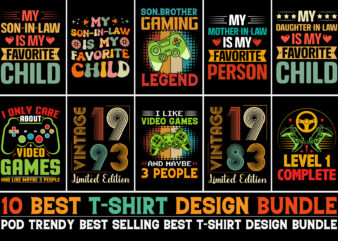 T-Shirt Design Bundle for POD