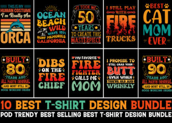 T-Shirt Design Bundle for POD