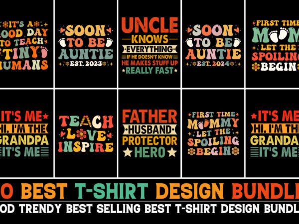 T-shirt design bundle for pod