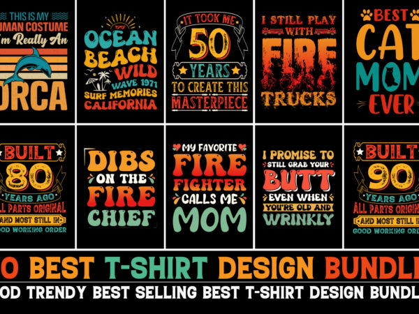 T-shirt design bundle for pod