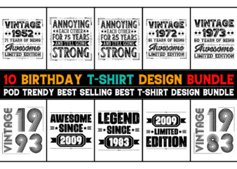 T-Shirt Design Bundle,Birthday
