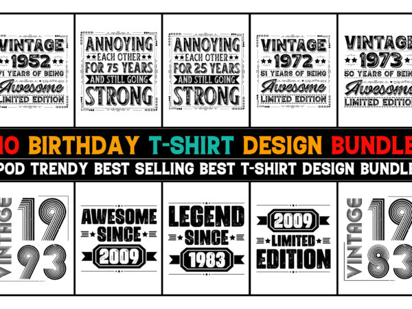 T-shirt design bundle,birthday T-shirt design bundle,birthday