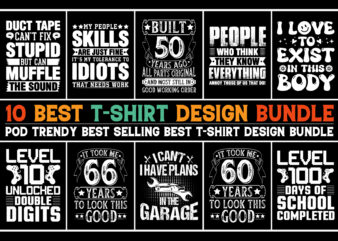 T-Shirt Design-T-Shirt Design Bundle PNG