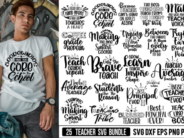 Teacher svg bundle, graduation svg bundle t shirt designs for sale