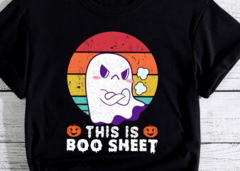 This Is Boo Sheet Ghost Retro Halloween Costume Men Women PC