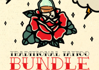 Traditional tattoo designs bundle