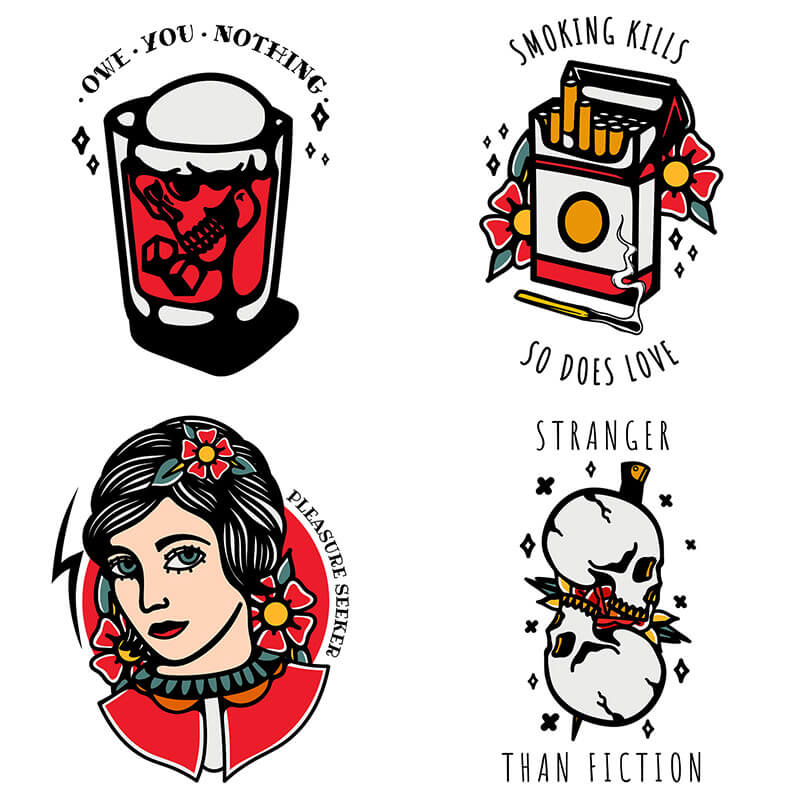 Traditional Tattoo Designs Bundle