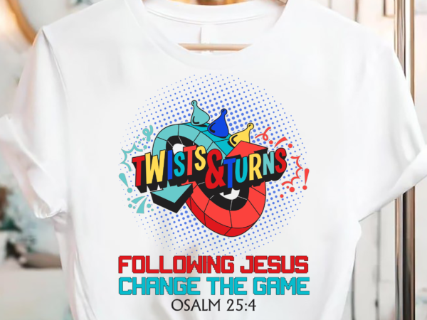 Twists and turns vbs follow jesus change the games pc t shirt designs for sale