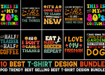 Typography T-Shirt Design Bundle