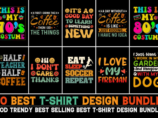 Typography t-shirt design bundle