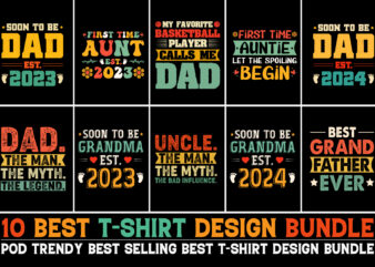 Typography T-Shirt Design Bundle