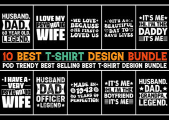 Typography T-Shirt Design Bundle