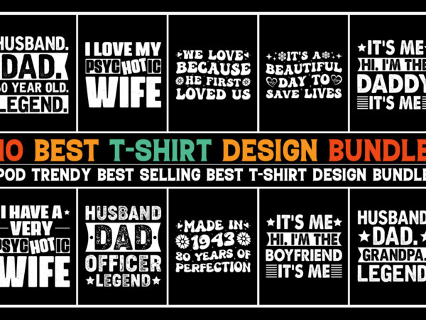 Typography t-shirt design bundle