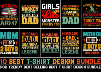 Typography T-Shirt Design Bundle