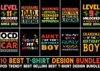 Typography T-Shirt Design Bundle