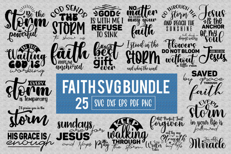 Faith SVG Bundle, Christion SVG Bundle, Jesus SVG