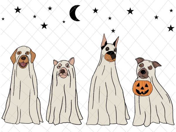 Ghost dog halloween svg, dog retro spooky season halloween svg, ghost dog halloween svg, dog halloween svg, love dog svg t shirt design template