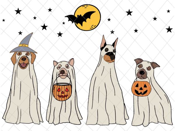 Ghost dog halloween svg, dog retro spooky season halloween svg, ghost dog halloween svg, dog halloween svg, love dog svg t shirt design template