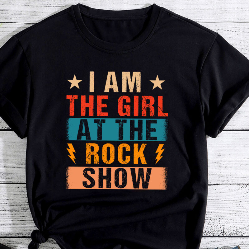 Vintage I Am The Girl At The Rock Show, Rock Music Lover PC