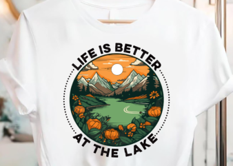 Vintage Retro Life Is Better At The Lake Lake Life Funny PC t shirt vector art