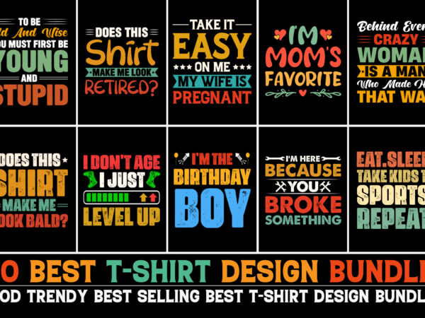 Vintage t-shirt design bundle