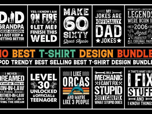 Vintage t-shirt design bundle