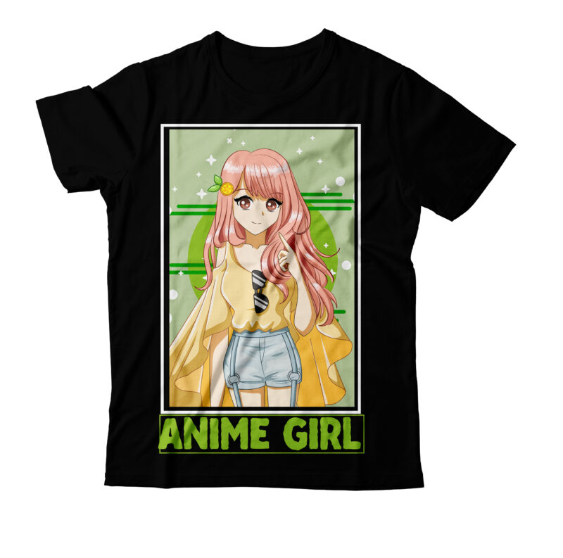 Anime Girl T-Shirt Design, Anime Girl Vector Graphic T-Shirt Design, Anime T-Shirt Design, 2021 t shirt design, 9 shirt, amazon t shirt design, among us game shirt, Baseball Shirt Designs,