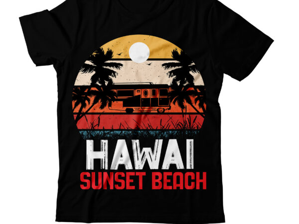 Summer t-shirt design, surfing trip hawai beach t-shirt design, surfing trip hawai beach vector t-shirt design on sale, summer t-shirt design, summer vector t-shirt design, vector for t-shirt bundle ,