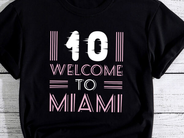 Welcome to miami 10 – goat pc t shirt design for sale