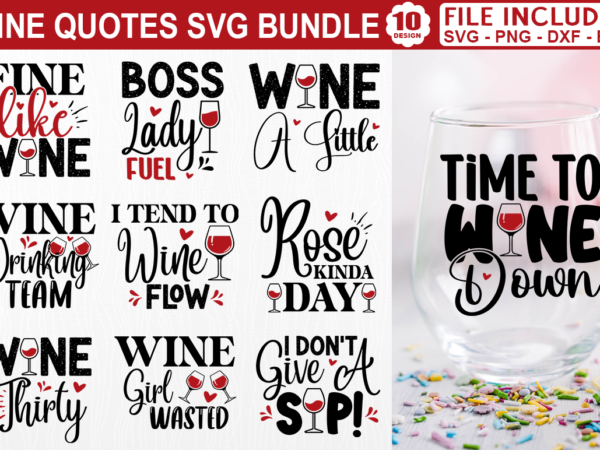 Wine svg bundle, wine tshirt bundle