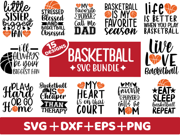 Basketball svg bundle t shirt designs for sale
