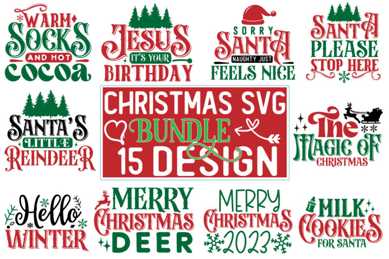 Christmas SVG Design bundle