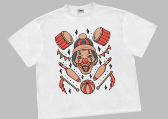 circus tattoo flash t shirt vector file