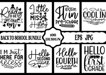 Back To School EPS Bundle Retro First Day Of School 2nd Grade Pre K Kindergarten Pencil Teacher Life Sublimation Download Teacher, Teacher Appreciation, Funny, School, Teacher, Shirt, Last Day of t shirt template