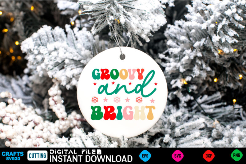 Groovy and bright christmas, funny, birthday, cute, xmas, holiday, humor, vintage, merry christmas, santa, cool, love, winter, retro, idea, holidays, dad, mothers day, halloween, quote, fathers day, mom, family, santa