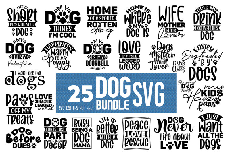 Dog SVG Bundle, Dog t-shirt Design Bundle , SVG Bundle