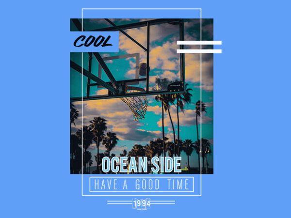 Ocean side t shirt design online