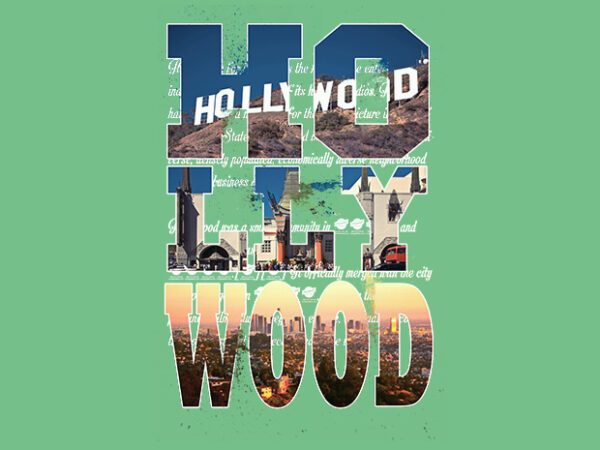Hollywood graphic t shirt