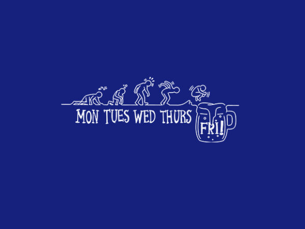 Beer week t shirt template