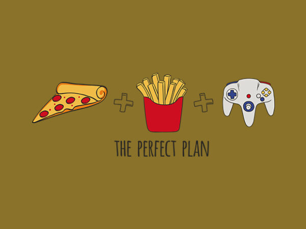 Perfect plan t shirt illustration