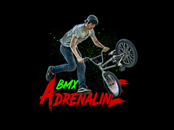Bmx adrenaline t shirt template