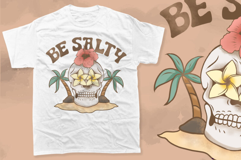 Vintage Skeleton Summer Beach PNG T-shirt Designs Bundle, Summer Vacation T-shirt Design for Print on Demand,