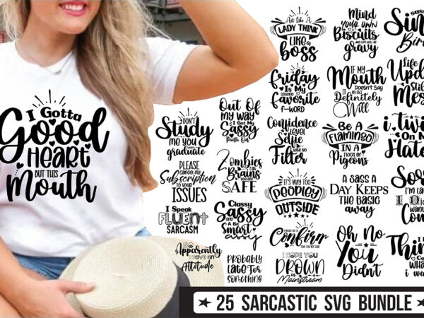 Sarcastic svg bundle, sassy svg bundle t shirt template vector