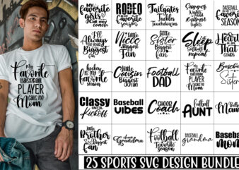 Sports SVG Bundle t shirt template vector